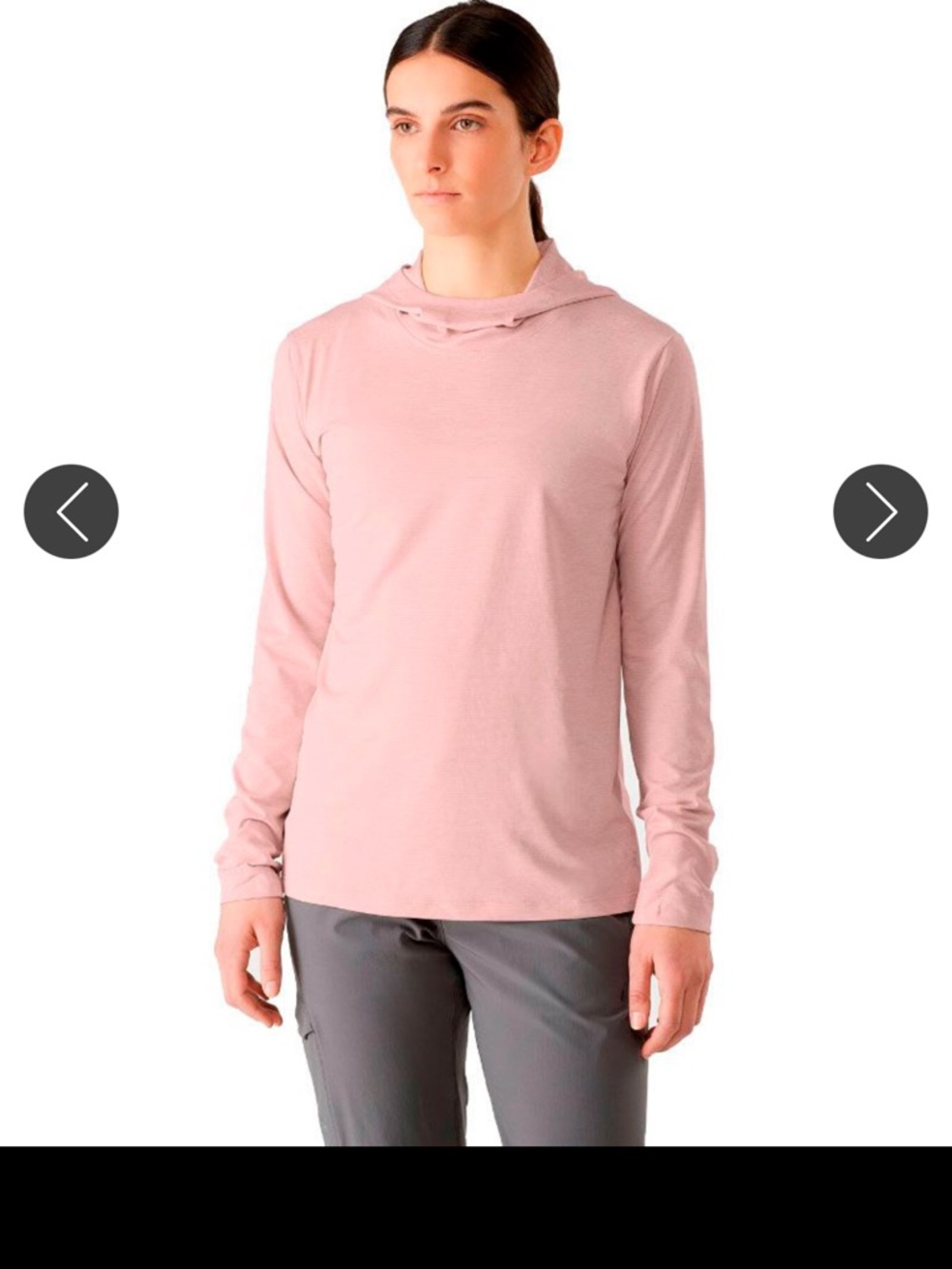 Arcteryx taema hoodie XS Light Pink Long Sleeve Hooded Women's Top